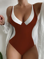 Women's One-piece Bikini Swimsuit With Printed Design